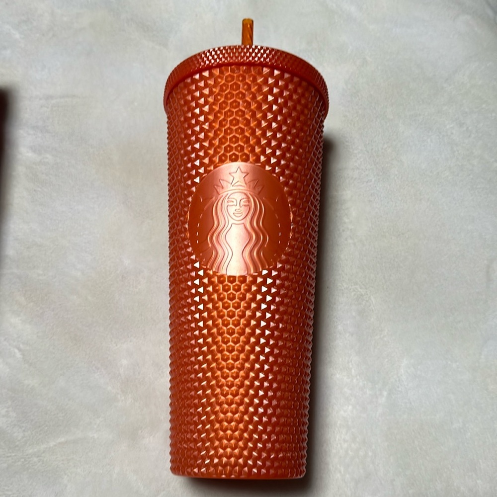 NWT 2021 Orange studded Starbucks Tumbler